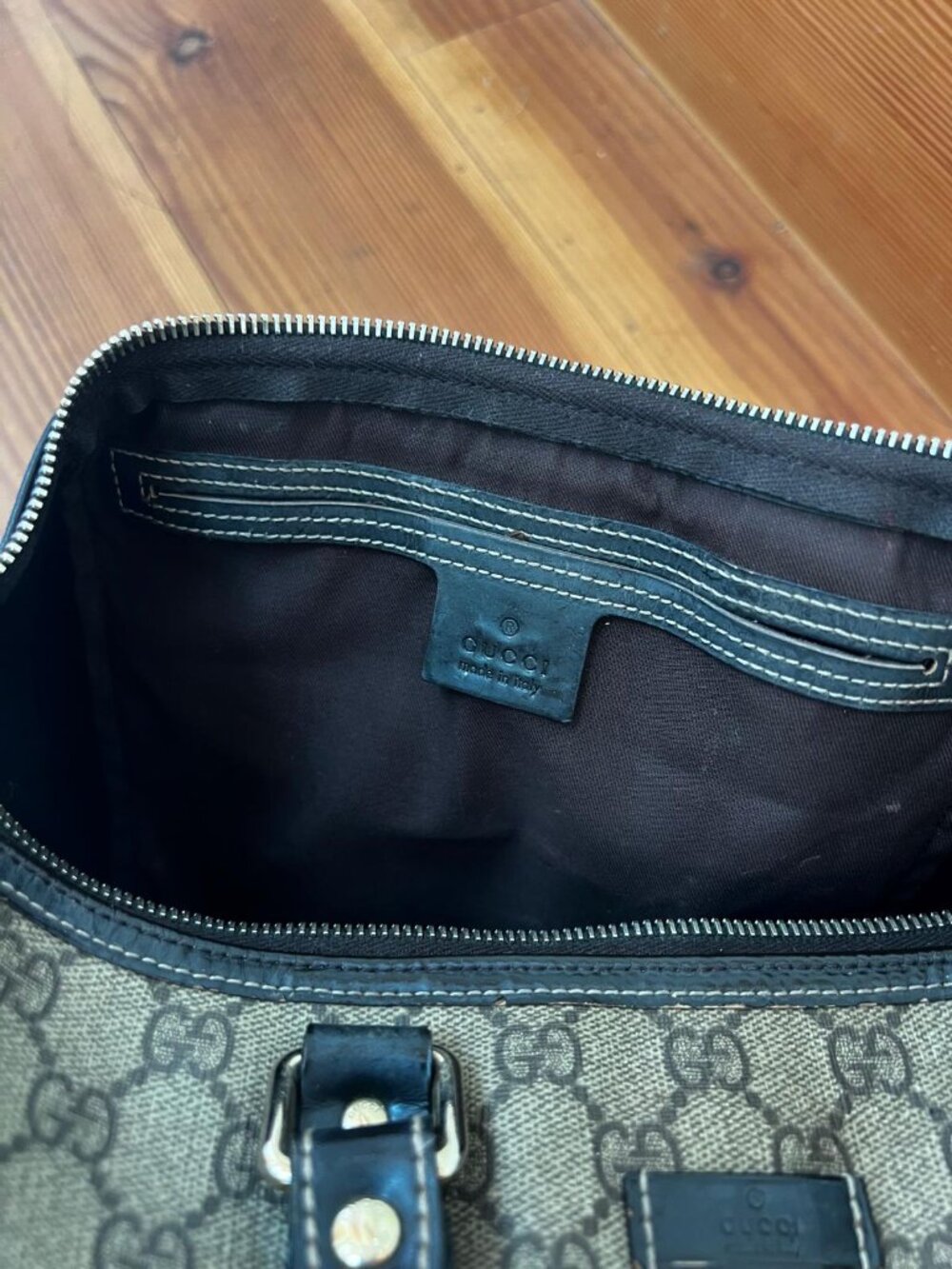 Gucci Boston Bag coated canvas Medium - Picture 5 of 11